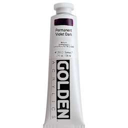 Golden Heavy Body Artist Acrylics - Permanent Violet Dark, 2 oz Tube