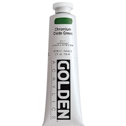 Golden Heavy Body Artist Acrylics - Chromium Oxide Green, 2 oz Tube