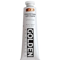 Golden Heavy Body Artist Acrylics - Iridescent Copper Light (Coarse), 2 oz tube