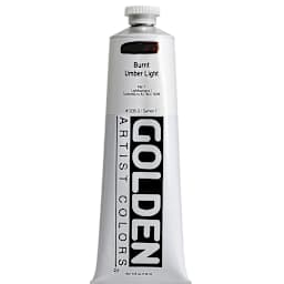 Golden Heavy Body Artist Acrylics - Burnt Umber Light, 5 oz tube