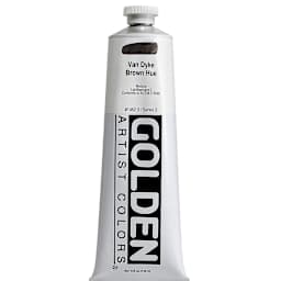 Golden Heavy Body Artist Acrylics - Van Dyke Brown Hue, 5 oz Tube