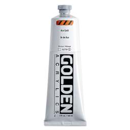 Golden Heavy Body Acrylic Paint - Azo Gold, 5 oz Tube