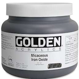 Golden Special Iridescent Acrylics - Micaceous Iron Oxide, 32 oz