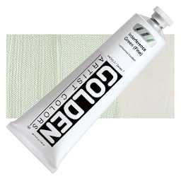Golden Heavy Body Artist Acrylic - Interference Green (Fine), 5 oz tube and swatch