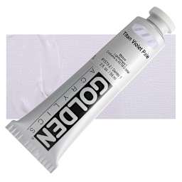Golden Heavy Body Artist Acrylic - Titan Violet Pale, 2 oz and swatch