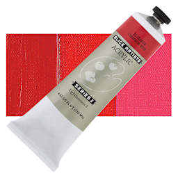 Blick Artists' Acrylic - Alizarin Crimson Hue, 4.65 oz tube and swatch