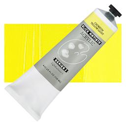 Blick Artists' Acrylic - Cadmium Yellow Light, 4.65 oz tube and swatch