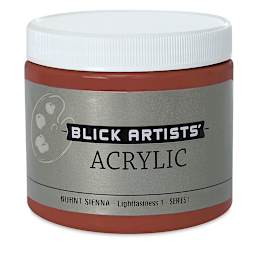 Blick Artists' Acrylic - Burnt Sienna, 16 oz jar