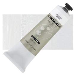 Blick Artists' Acrylic - Titanium White, 4.65 oz tube and swatch