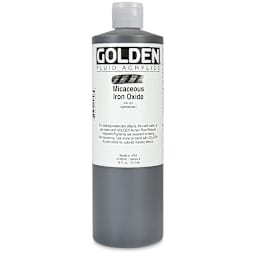Golden Fluid Acrylics - Iridescent Micaceous Iron Oxide, 16 oz bottle