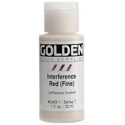 Golden Fluid Acrylics - Interference Red (Fine), 1 oz bottle