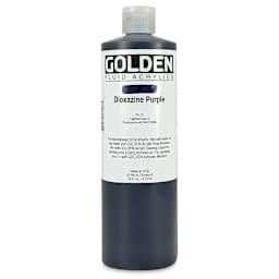 Golden Fluid Acrylics - Dioxazine Purple, 16 oz bottle