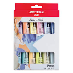 Amsterdam Standard Series Acrylics - Set of 12, Pastel, 20 ml Tubes