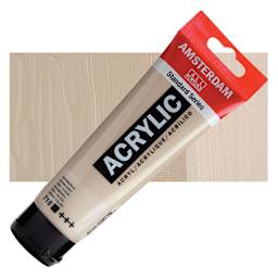 Amsterdam Standard Series Acrylic Paint - Warm Gray, 120 ml tube and swatch