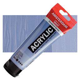 Amsterdam Standard Series Acrylic Paint - Grayish Blue, 120 ml tube and swatch
