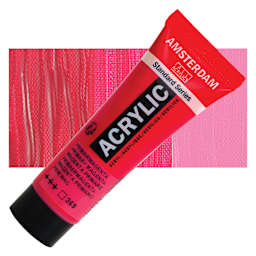 Amsterdam Standard Series Acrylic - Primary Magenta, 20 ml Tube and swatch