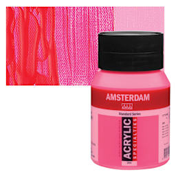 Amsterdam Standard Series Acrylic - Reflex Rose, 500 ml Bottle and swatch