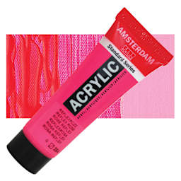Amsterdam Standard Series Acrylic - Reflex Rose, 20 ml Tube and swatch