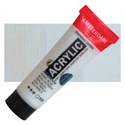 Amsterdam Standard Series Acrylic - Pearl Blue, 20 ml Tube and swatch