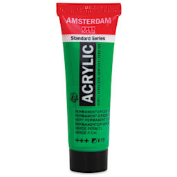 Amsterdam Standard Series Acrylic - Permanent Green Light, 20 ml Tube
