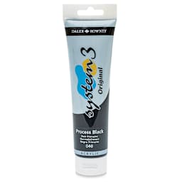 Daler-Rowney System3 Acrylic - Process Black, 150 ml tube