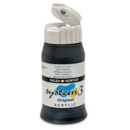 Daler-Rowney System3 Acrylic - Process Black, 500 bottle