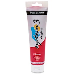Daler-Rowney System3 Acrylic - Crimson, 150 ml tube
