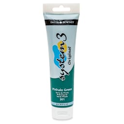 Daler-Rowney System3 Acrylic - Phthalo Green, 150 ml tube