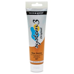 Daler-Rowney System3 Acrylic - Raw Sienna, 150 ml tube
