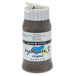 Daler-Rowney System3 Acrylic - Raw Umber, 500 ml bottle