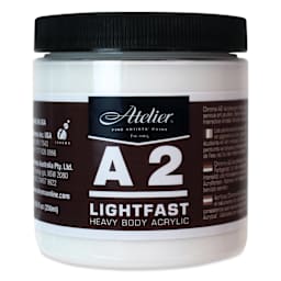 Chroma A2 Student Acrylics - Titanium White, 250 ml jar