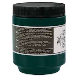 Chroma A2 Student Acrylics - Pthalo Green Hue, 250 ml jar, back