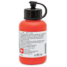 Lascaux Studio Acrylics - Vermilion, 85 ml bottle back
