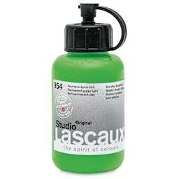 Lascaux Studio Acrylics - Permanent Green Light, 85 ml bottle