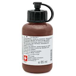 Lascaux Studio Acrylics - Burnt Umber, 85 ml bottle back