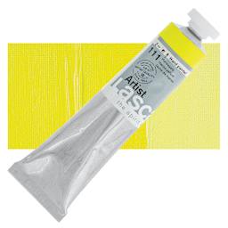 Lascaux Artist Acrylic - Hansa Yellow, 45 ml tube and swatch