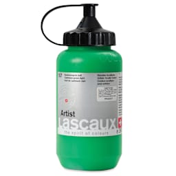 Lascaux Artist Acrylics - Cadmium Green Light, 390 ml Tube