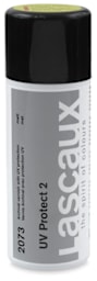 Lascaux UV Protect Spray Varnish - Front of UV Protect 2 Matte Varnish can