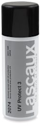 Lascaux UV Protect Spray Varnish - Front of UV Protect 3 Semi-Matte Varnish can