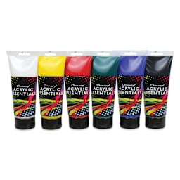 Chromacryl Acrylic Essentials - Set of 6, Primary Colors, 200 ml tube