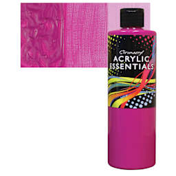 Chromacryl Acrylic Essentials - Magenta, 500 ml bottle and swatch