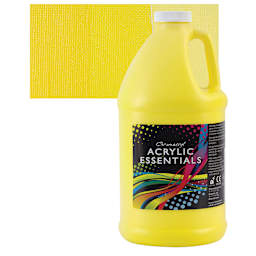 Chromacryl Acrylic Essentials - Cool Yellow, 2 L and swatch