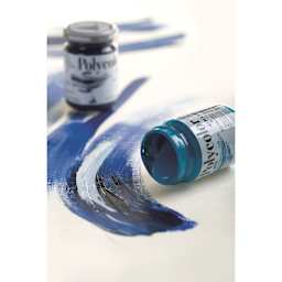Maimeri Polycolor Vinyl Paints with swatches of color.