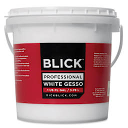 Blick Artists Acrylic Gesso - Professional White, Gallon tub