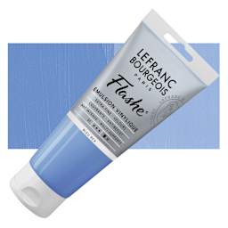 Lefranc & Bourgeois Flashe Vinyl Paint - Royal Blue, 80 ml tube and swatch