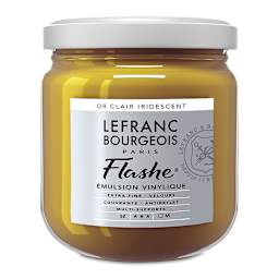 Lefranc & Bourgeois Flashe Vinyl Paint - Iridescent Light Gold, 400 ml jar