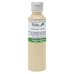 Tri-Art Liquid Artist Acrylics - Unbleached Titanium, 120 ml bottle