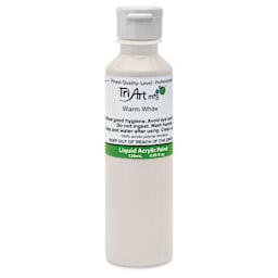Tri-Art Liquid Artist Acrylics - Warm White, 120 ml bottle