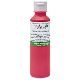 Tri-Art Liquid Artist Acrylics - Quinacridone Magenta, 120 ml bottle