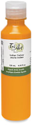 Tri-Art Liquid Artist Acrylics - Front of 120 ml Indian Yellow bottle